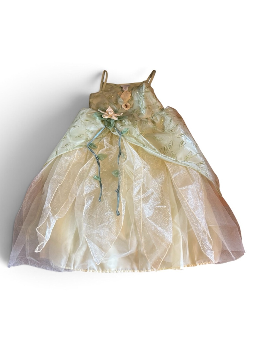 Disney Parks Tiana Dress Sz 10/12 Green Princess and the Frog Bibbidi Bobbidi
